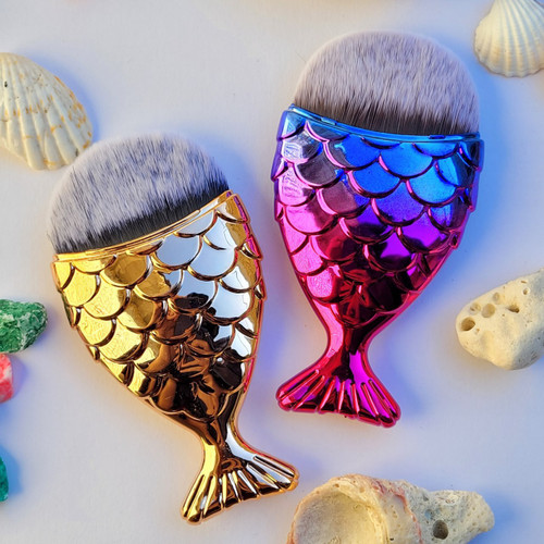 براش آرایشی طرح فانتزی ماهی با تراکم بسیار بالا FISH BRUSHES