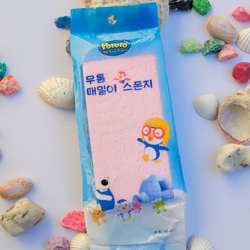 لیف حمام جادویی اسفنجی لایه بردار صورت و بدن Pororo