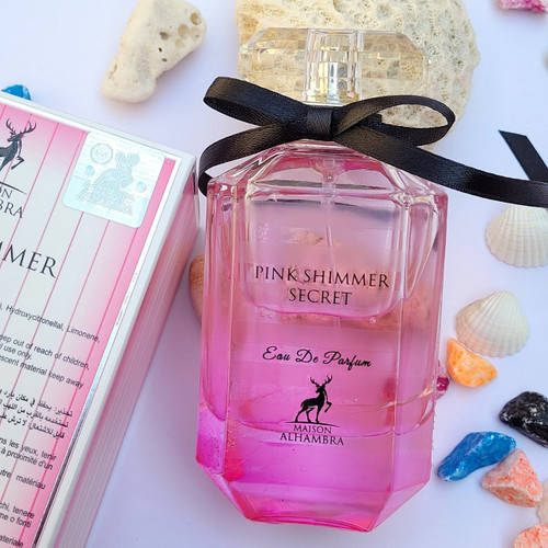 ادکلن زنانه پینک شیمر سکرت ویکتوریا. حجم 100mil Pink Shimmer Secret Alhambra