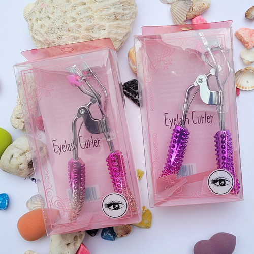 فرمژه تمام استیل شانه دار با طرح هولوگرامی Eyelush curler
