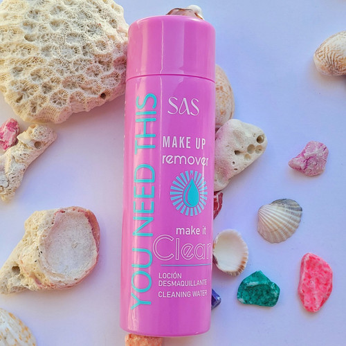میسلار و آرایش پاک کن حرفه ای ساس با حجم130mil SAS MAKE UP REMOVER