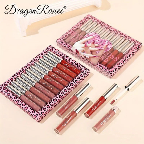 پک رژلب ۱۰تایی لاکچری دراگون DRAGON