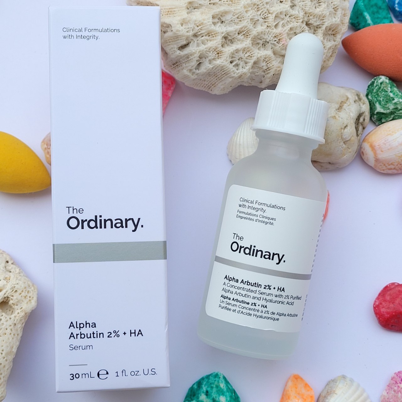 سرم آلفا آربوتین و هیالورونیک اسید اوردینری ضد لک و روشن کنندهThe Ordinary Alpha Arbutin 2% + H