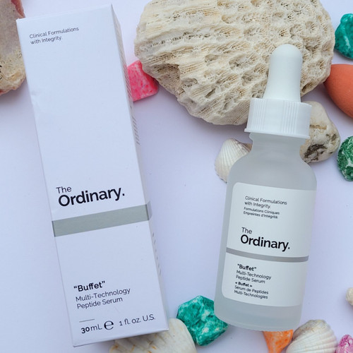 سرم ضدچروک و جوانساز بافت( بافه ) اوردینری حجم 30mil The Ordinary Buffet Serum multi peptide + ha serum