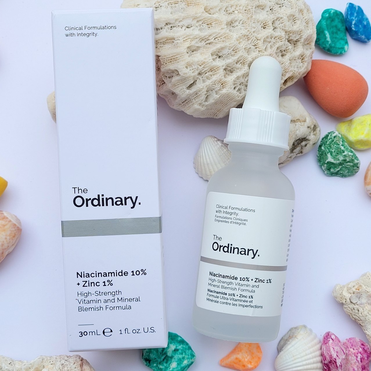 سرم نیاسینامید اوردینری،درمان منافذ باز ،جوش،لک و کنترل چربی پوست با حجم 30mil  The Ordinary Niacinamide 10% + Zinc 1%